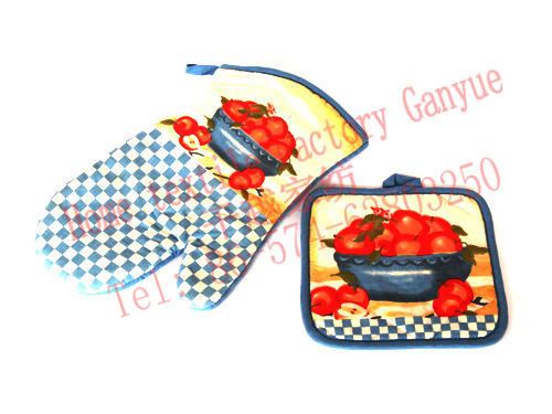 Kitchen - microwave oven gloves / pot holder-GY924(图1)
