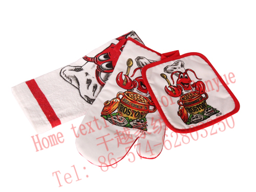 Kitchen - microwave oven gloves / pot holder towel-GY928(图1)