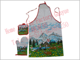 Kitchen - Apron - microwave oven gloves / pot holder -GY8162